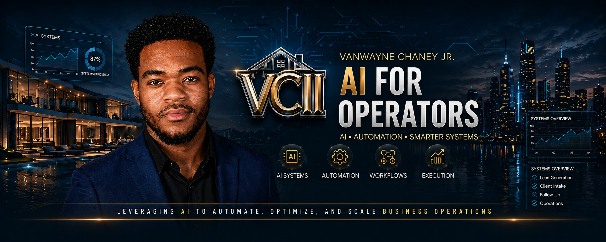 Vanwayne Chaney Jr. AI systems for small business banner